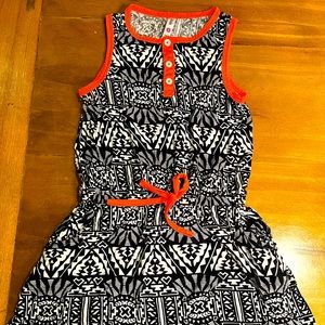 fabkids romper with skirt black and white size S
